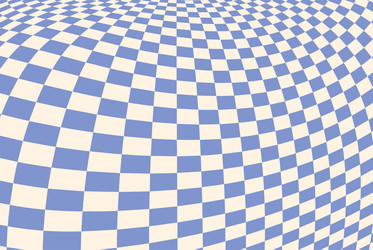 wavy pattern with checkerboard background vector image