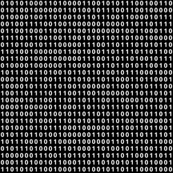 binary code background vector image
