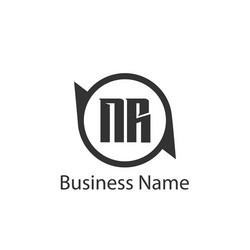 Initial letter rn logo template design Royalty Free Vector