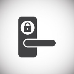 Smart lock icon on background for graphic and web vector