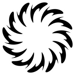 abstract circular drawing amorphous nonfigurative vector image