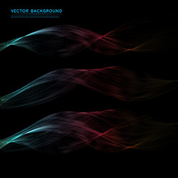 abstract color waves design element vector image