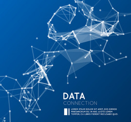 Abstract Network Data Connection vector image