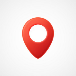 3d map pointer icon markers vector image