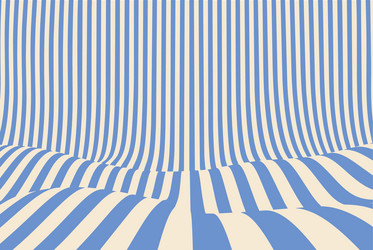 groovy waves pattern in orange and beige creating vector image