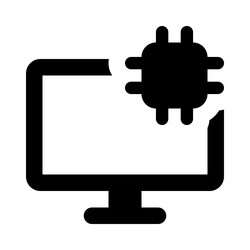 microchip an essential component of computer vector image