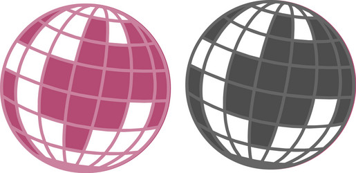 world globe icon stock isolated on white vector image
