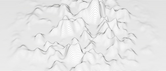 Abstract background with distorted line shapes vector