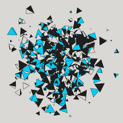 abstract background with triangles vector image