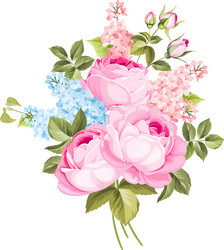 Elegant Rose Bouquet Vector Image
