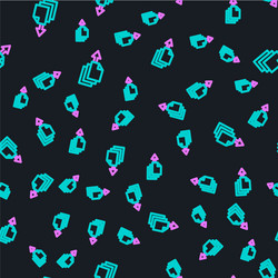 line data export icon isolated seamless pattern vector image