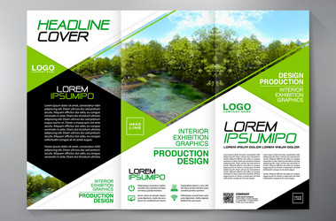 3 Fold Brochure Template - A4 Layout vector image