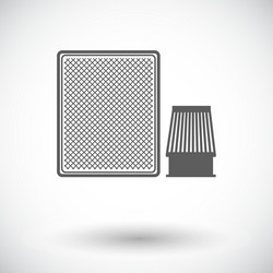 Automotive filter icon vector