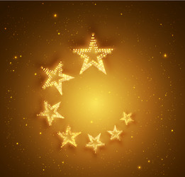retro stars abstract background for your design vector image