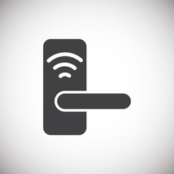 smart lock icon on background for graphic and web vector image