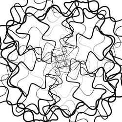 abstract lines pattern with distortion black vector image