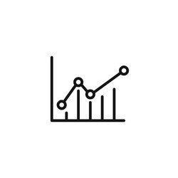 data stats icon ideal for performance analytics vector image