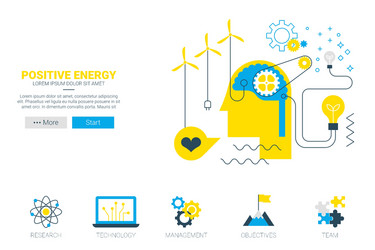 positive energy concept vector