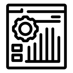 website analytics showing growing statistics vector image