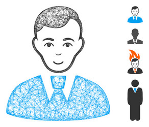 clerk guy web mesh vector image