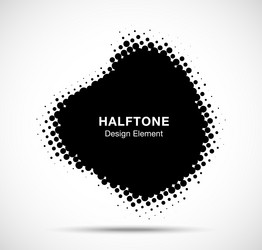 dots pattern frame halftone background vector image
