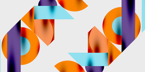 abstract shapes overlap creating dynamic vector image