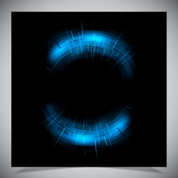 smooth colorful abstract techno background vector image