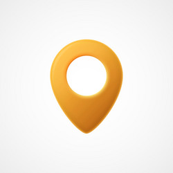 3d map pointer icon markers vector image