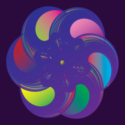 spiral design element background abstract image vector image