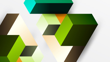 abstract geometric shapes overlap creating vector image