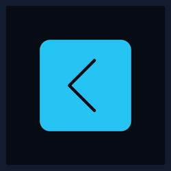 active previous action button ui element template vector image