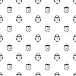 alarm clock pattern simple style vector image