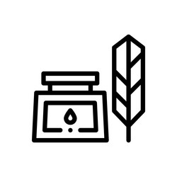 ink icon thin linear style design isolated vector image