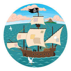 Cartoon Pirate Ship Stock Illustrations – 18,630 Cartoon Pirate