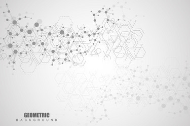 science network pattern connecting lines and dots vector image