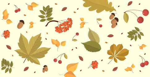 Abstract autumn web background template with many vector