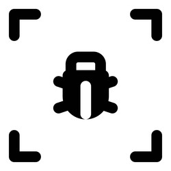 bug scanning software for system security vector image