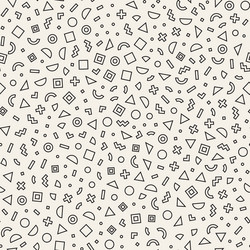 seamless primitive jumble minimalism patterns vector image