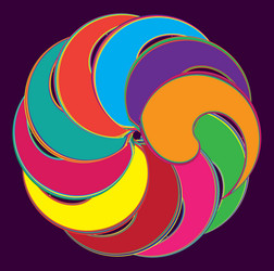 spiral design element background abstract image vector image