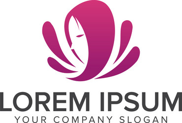 beauty woman logo cosmetics and logos Vector Image