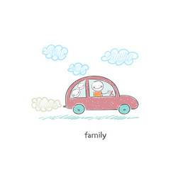 family car vector