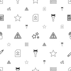 interface icons pattern seamless white background vector image