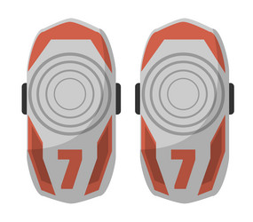 protective accessories for athletes playing rugby Vector Image