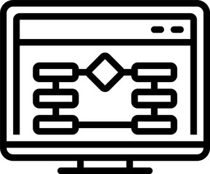 website algorithm vector image
