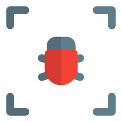 bug scanning software for system security vector image