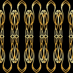 seamless pattern background in art nouveau style vector image