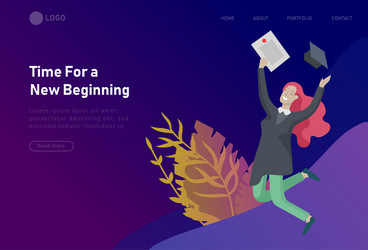 set web page design templates with relaxed vector image