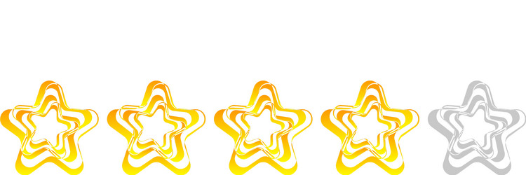 star rating element value estimination user vector image