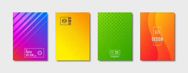 time recovery server and search icons set safe vector image