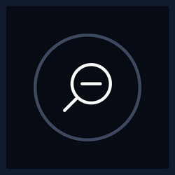 normal zoom out button state ui element template vector image